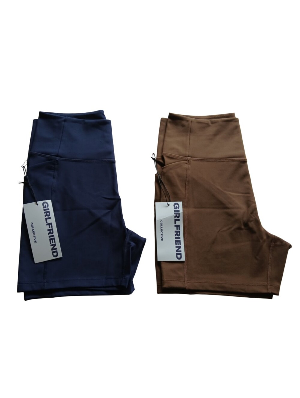 NWT Girlfriend Collective Compressive Pocket Run Shorts - 2 Piece Set - Size MED